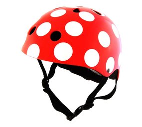 Kiddimoto Kinderhelm Red Dotty Medium Kiddimoto Kinderhelm Red Dotty Medium