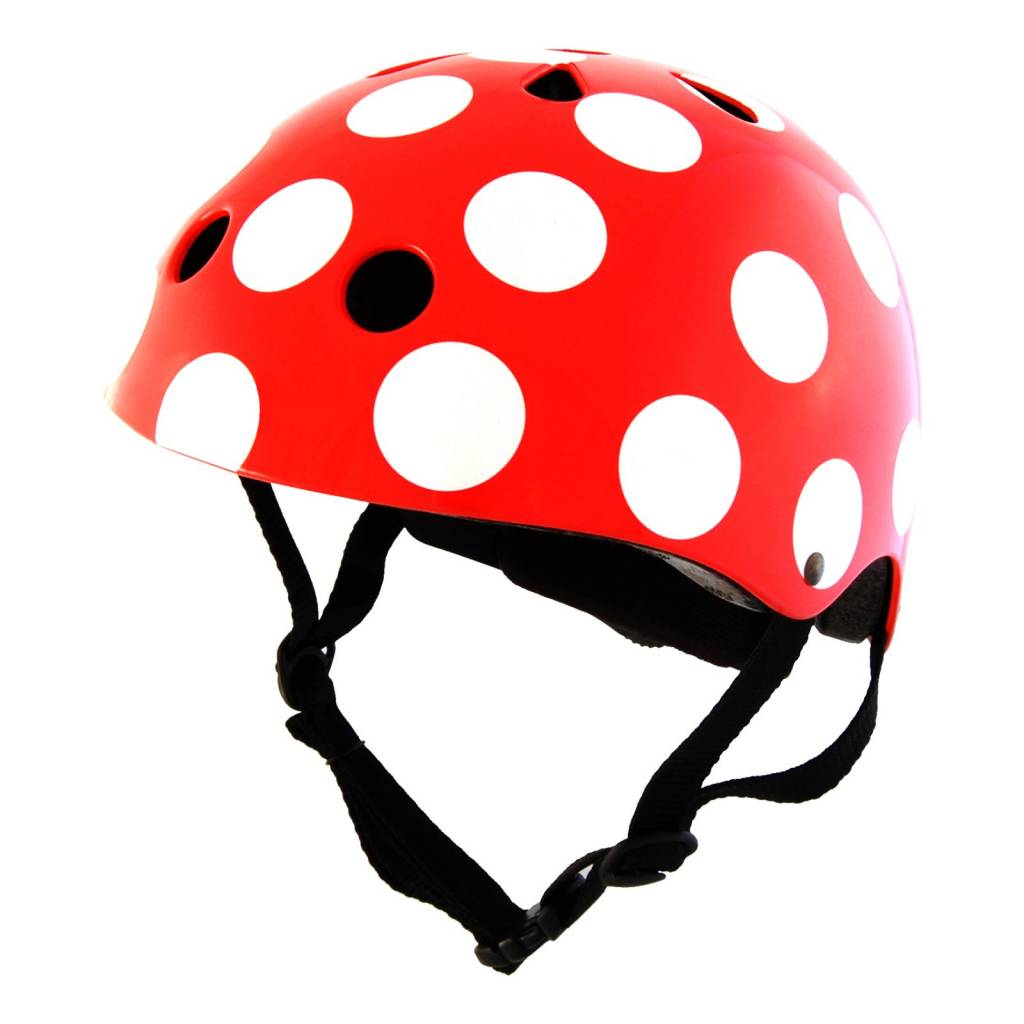 Kiddimoto helm Red Dotty Medium (53 58 cm)