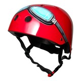 Kiddimoto Kinderhelm Red Goggle Small Kiddimoto Kinderhelm Red Goggle Small