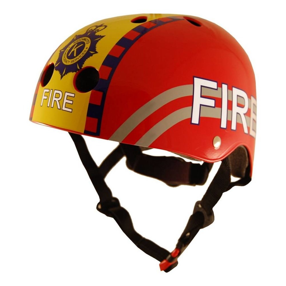 Kiddimoto Kinder Fietshelm Brandweer Fire Medium (53 - 58 cm)  Kiddimoto Kinder Fietshelm Brandweer Fire Medium (53 - 58 cm)