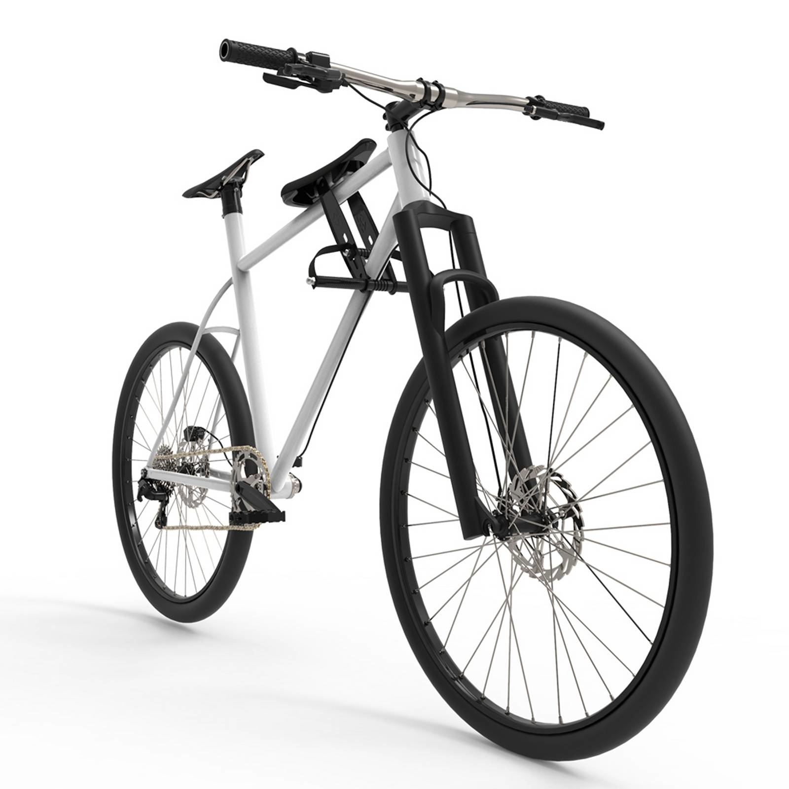 Little Explorer Zadel op Stang voor Herenfiets