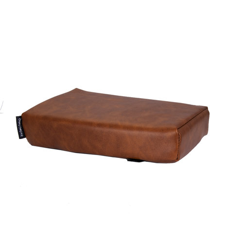 Ohmiomine Bagagedragerkussen Fietskussen Leather Look Cognac