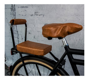 Ohmiomine Fietskussen Leather Look Cognac Ohmiomine Fietskussen Leather Look Cognac