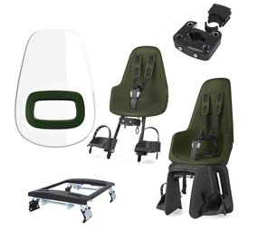 Bobike One Olive Green pakket Fietsstoeltjes Bobike One Olive Green pakket Fietsstoeltjes