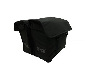 Beck Dubbele Fietstas Canvas Small Zwart Beck Dubbele Fietstas Canvas Small Zwart