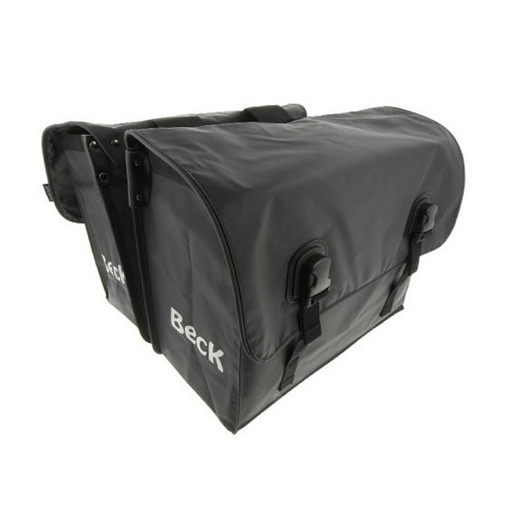 Beck Dubbele Fietstas Big Matte Black Beck Dubbele Fietstas Big Matte Black