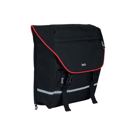 Beck Enkele Sportieve Fietstas SPRTV Shopper Zwart/Rood