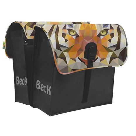 Beck Dubbele Fietstas Small Tiger Beck Dubbele Fietstas Small Tiger