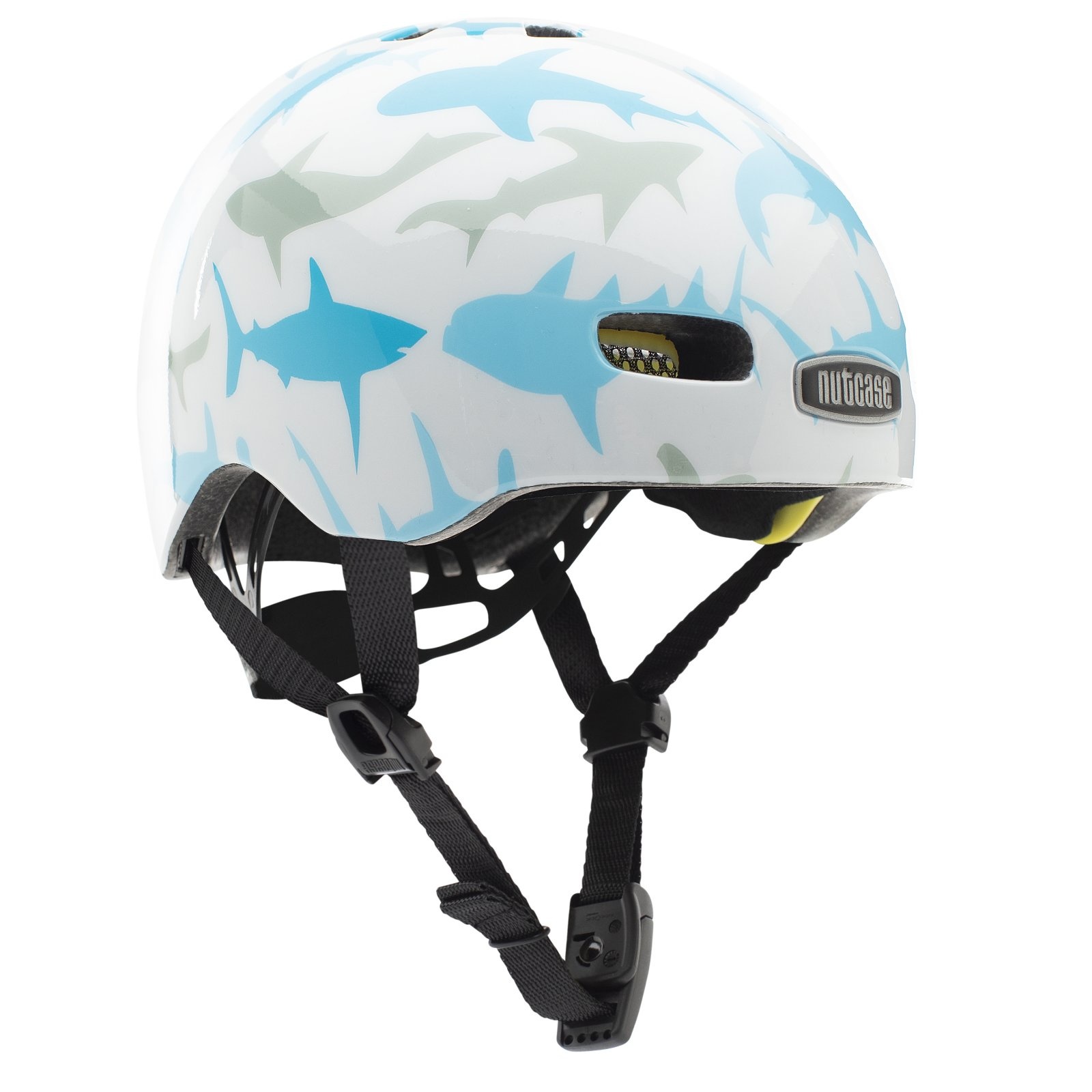 Baby Nutty Babyhelm-Fietshelm Baby Shark Gloss Mips XXS