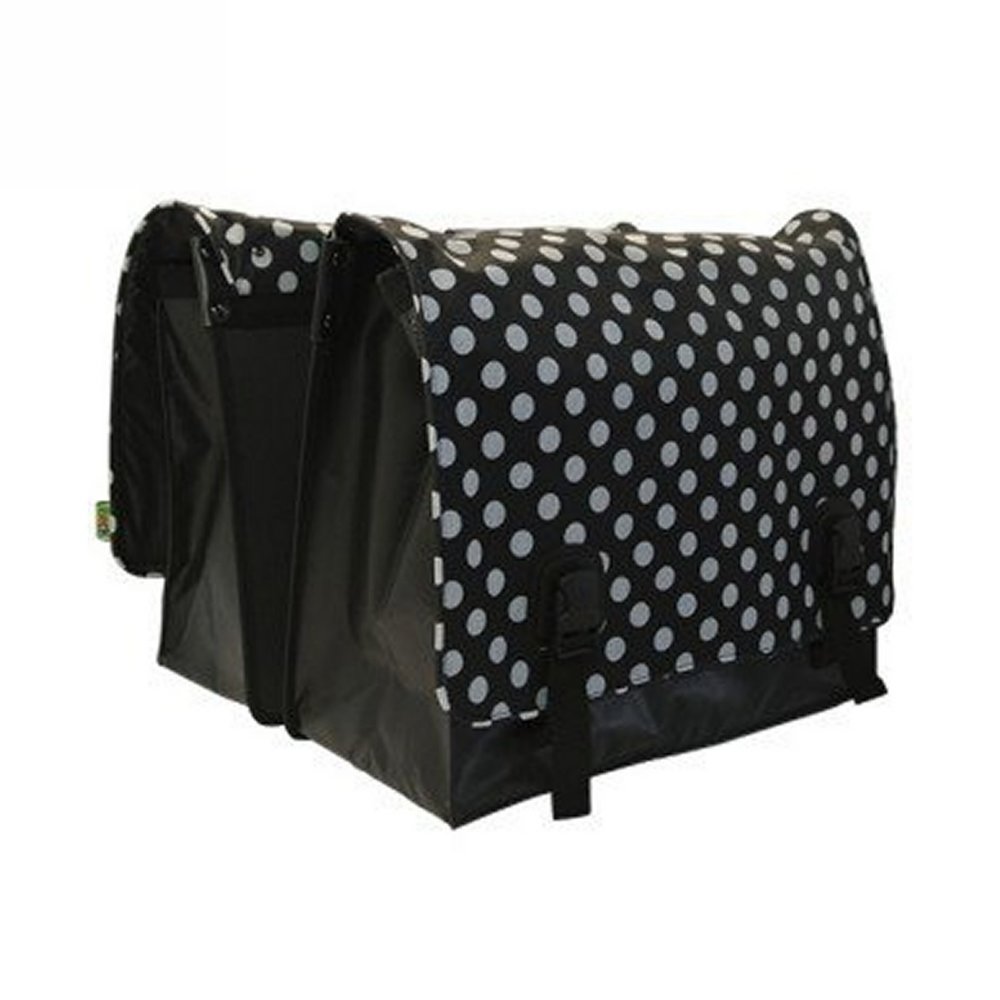 Beck Dubbele Fietstas Classic White Small Dots