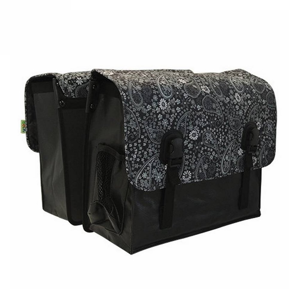 Beck Dubbele Fietstas Classic Blackish Pattern