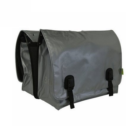 Beck Dubbele Fietstas Big Zilver Beck Dubbele Fietstas Big Zilver