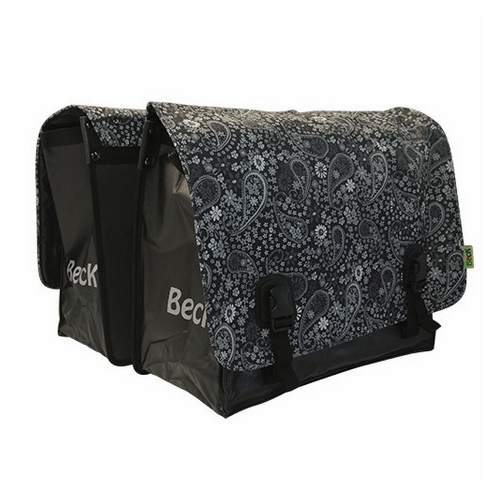 Beck Dubbele Fietstas Big Blackish Pattern