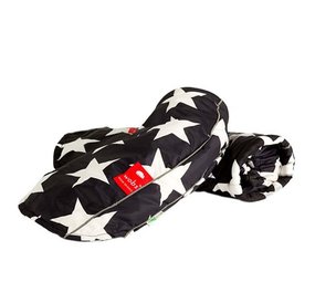 WOBS hand moffen - Black & White Stars WOBS hand moffen - Black & White Stars