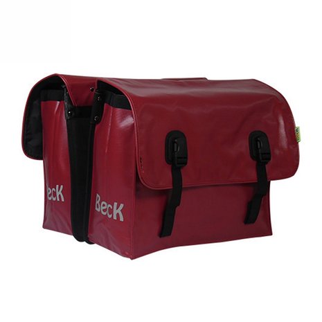 Beck Dubbele Fietstas Classic Robijn Rood Beck Dubbele Fietstas Classic Robijn Rood