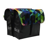 Beck Dubbele Fietstas Small Colored Triangles Beck Dubbele Fietstas Small Colored Triangles