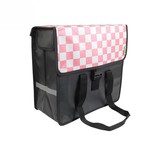 Beck Enkele Shopper Fietstas Pink Checker