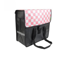Beck Enkele Shopper Fietstas Pink Checker Beck Enkele Shopper Fietstas Pink Checker
