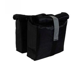 Beck Dubbele Fietstas Roll Black Beck Dubbele Fietstas Roll Black