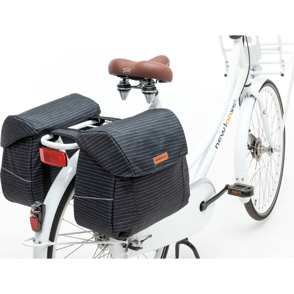 New Looxs Dubbele Fietstas Joli Double Nomi Black New Looxs Dubbele Fietstas Joli Double Nomi Black