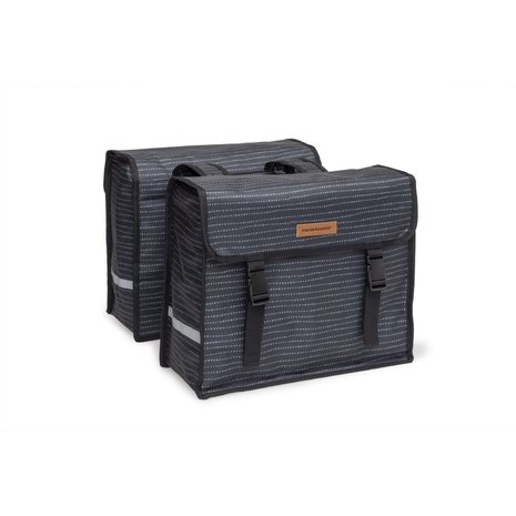 New Looxs Dubele  Fietstas/ Fietstas Fiori Double  Nomi Black New Looxs Dubele  Fietstas/ Fietstas Fiori Double  Nomi Black