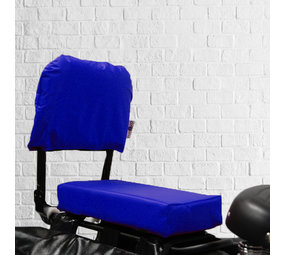 Flo en Zo Fietskussen en rugleuning pakket Blauw Flo en Zo Fietskussen en rugleuning pakket Blauw