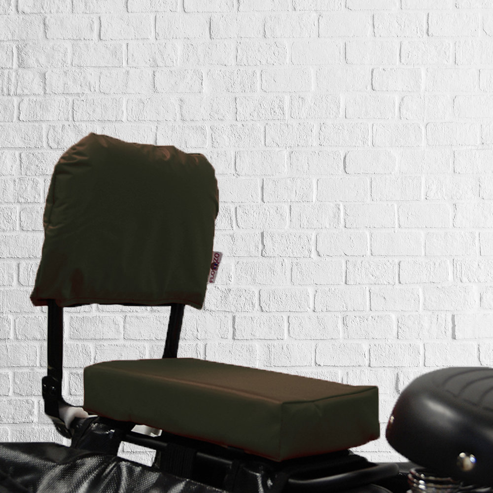 Flo en Zo Fietskussen Pakket Groen met rugleuning en voetsteuntjes Flo en Zo Fietskussen Pakket Groen met rugleuning en voetsteuntjes