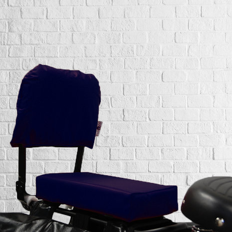 Flo en Zo Fietskussen Pakket Paars met rugleuning en voetsteuntjes Flo en Zo Fietskussen Pakket Paars met rugleuning en voetsteuntjes