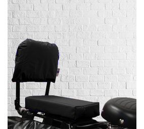 Flo en Zo Fietskussen en rugleuning pakket Zwart Flo en Zo Fietskussen en rugleuning pakket Zwart