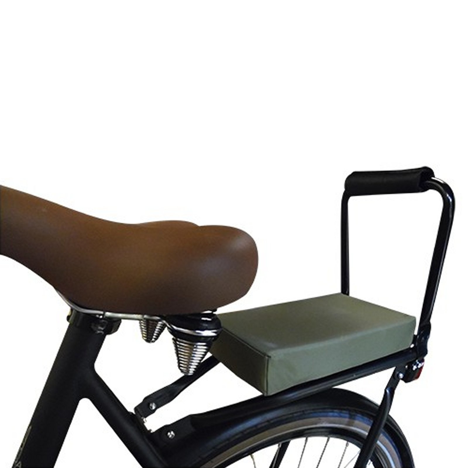 Fietskussen Pakket Groen met rugleuning en voetsteuntjes