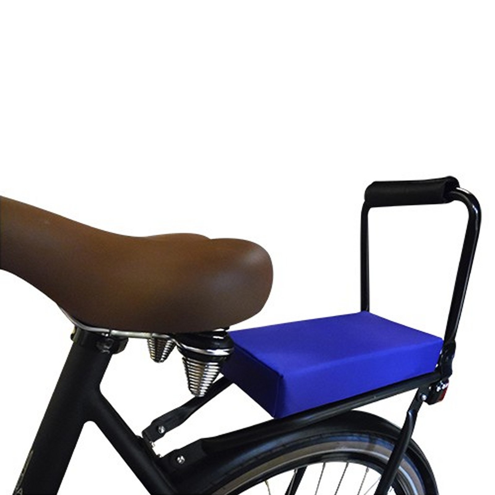 Fietskussen Pakket Paars met rugleuning en voetsteuntjes
