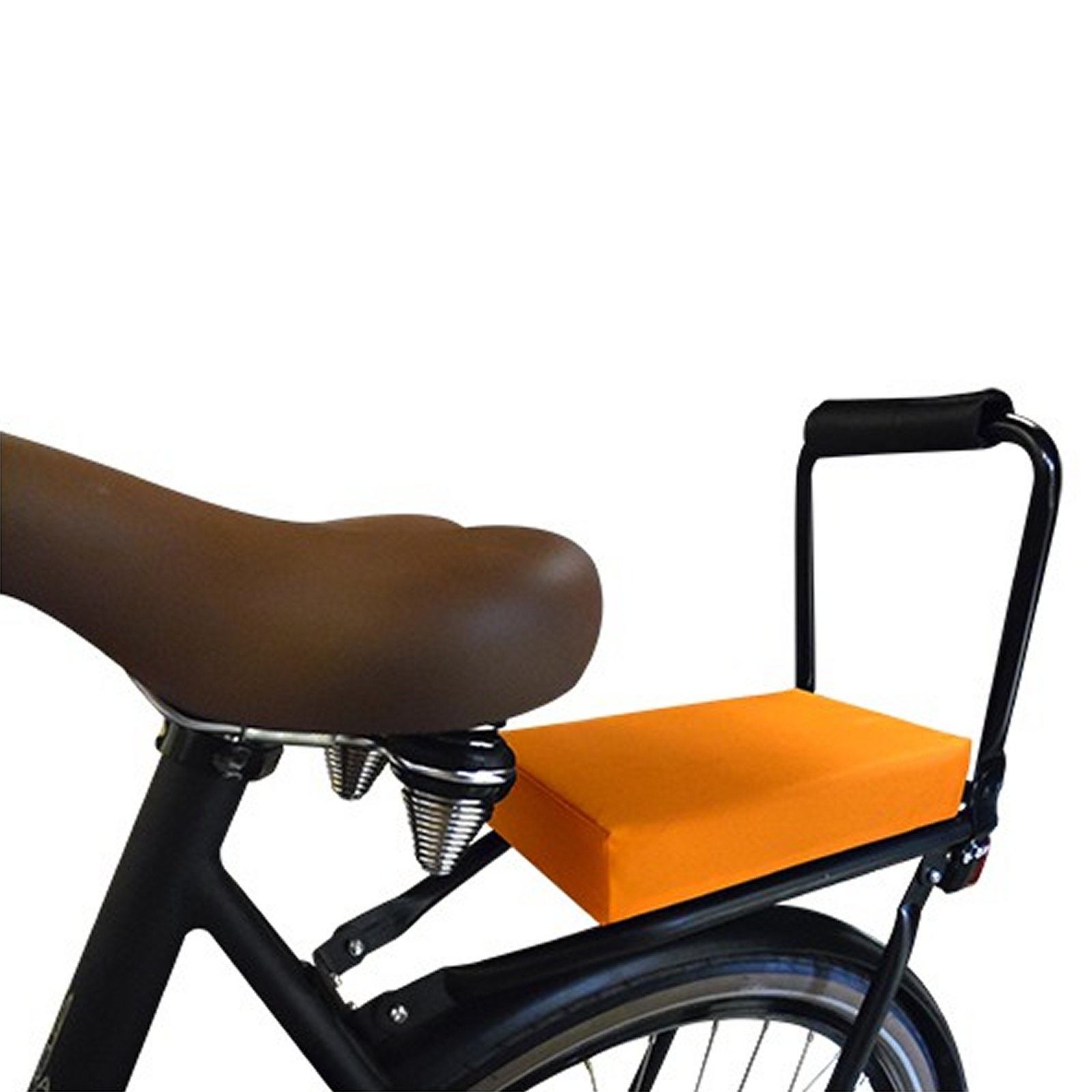 Fietskussen Pakket Oranje met rugleuning en voetsteuntjes
