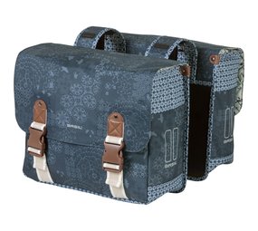 Basil dubbele fietstas Boheme indigo Basil dubbele fietstas Boheme indigo