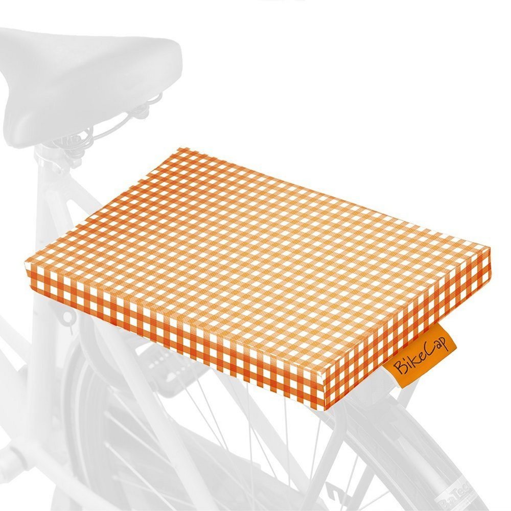 BikeCap Fietskussen Orange Checkmate BikeCap Fietskussen Orange Checkmate