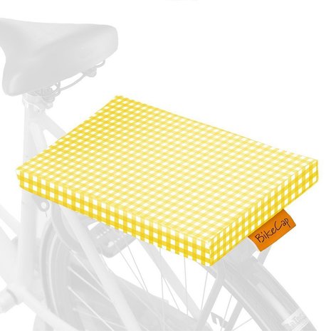 BikeCap Fietskussen Yellow Checkmate BikeCap Fietskussen Yellow Checkmate