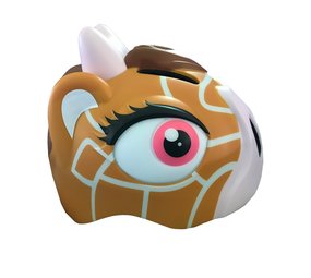 Crazy Safety Kinderhelm / Fietshelm Bruine Giraffe S Crazy Safety Kinderhelm / Fietshelm Bruine Giraffe S