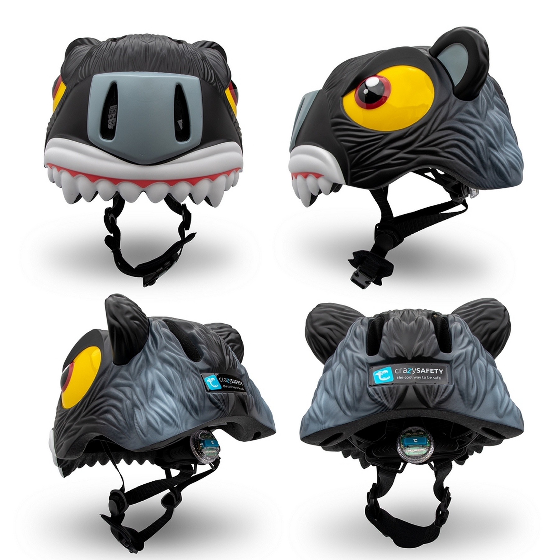Kinderhelm / Fietshelm Zwarte Panther / Black Panther Small 49-55 cm