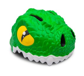 Crazy Safety Kinderhelm / Fietshelm Groene Krokodil S Crazy Safety Kinderhelm / Fietshelm Groene Krokodil S