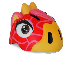 Crazy Safety Kinderhelm / Fietshelm Rode Giraffe S Crazy Safety Kinderhelm / Fietshelm Rode Giraffe S