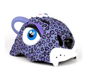 Crazy Safety Kinderhelm / Fietshelm Paarse Luipaard S Crazy Safety Kinderhelm / Fietshelm Paarse Luipaard S