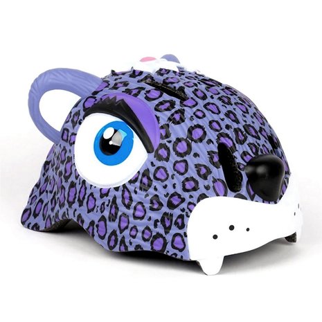 Crazy Safety Kinderhelm / Fietshelm Paarse Luipaard / Purple Leopard Small 49-55 cm Crazy Safety Kinderhelm / Fietshelm Paarse Luipaard / Purple Leopard Small 49-55 cm