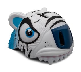 Crazy Safety Kinderhelm / Fietshelm Witte Tijger S Crazy Safety Kinderhelm / Fietshelm Witte Tijger S