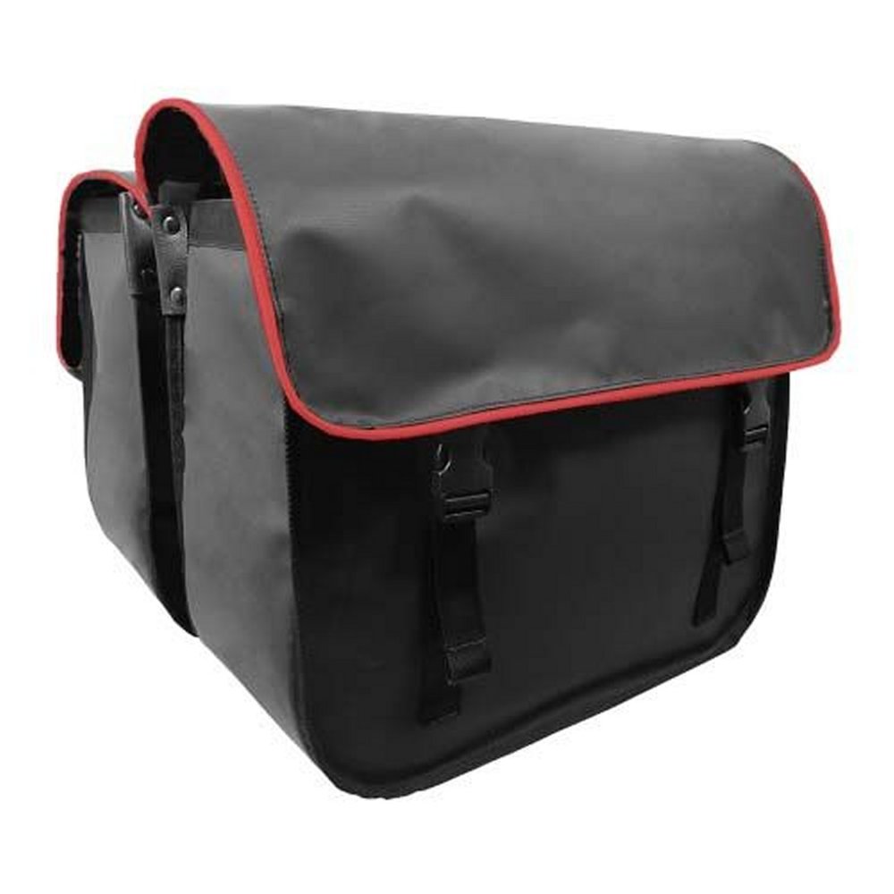 Beck Dubbele Fietstas Organic Rode bies Beck Dubbele Fietstas Organic Rode bies