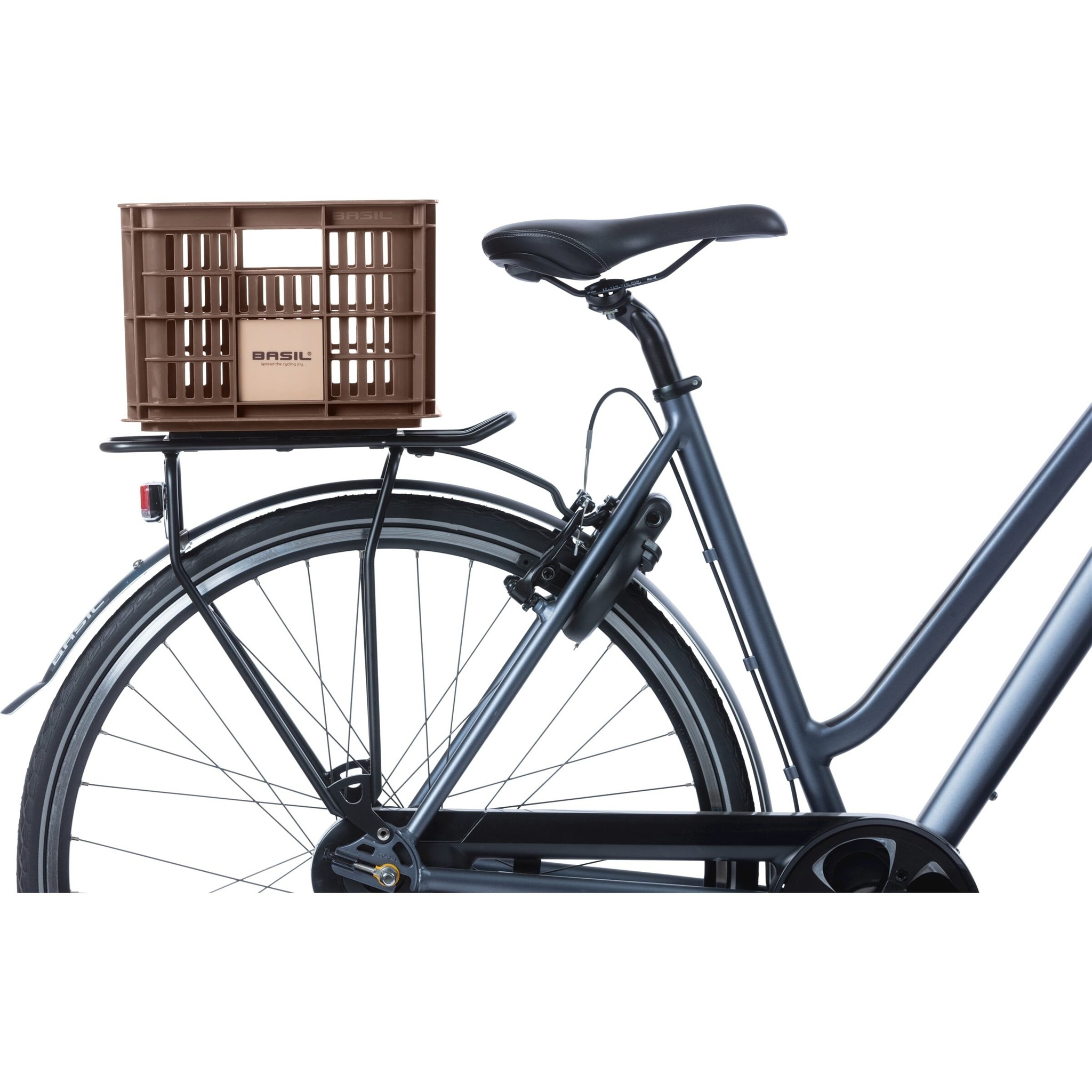 Kunststof Fietskrat S Klein Chocolate Brown