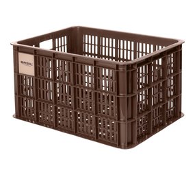 Basil Kunststof Fietskrat L Groot Chocolate Brown Basil Kunststof Fietskrat L Groot Chocolate Brown