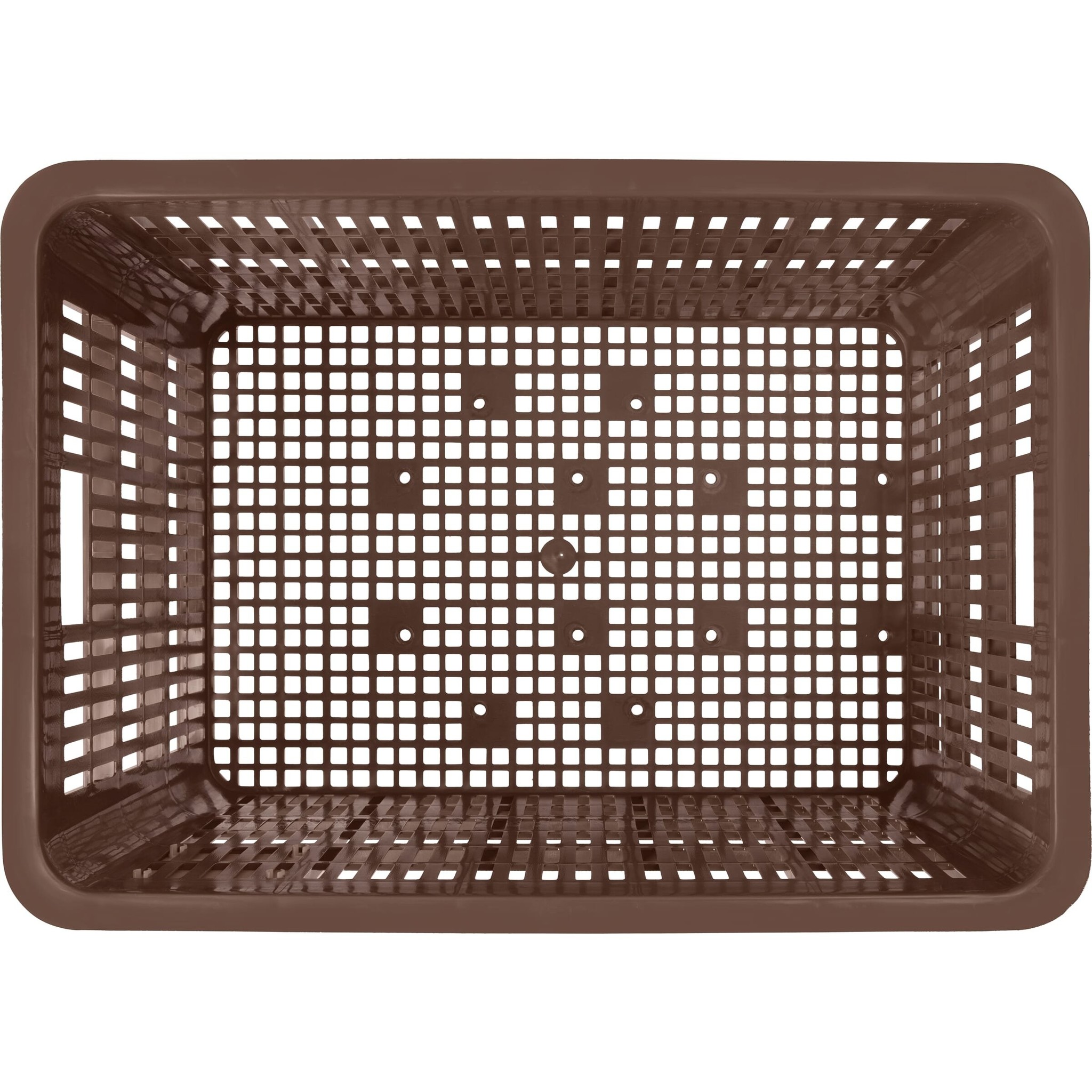Kunststof Fietskrat Large Groot Chocolate Brown