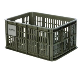 Basil Kunststof Fietskrat S Klein Moss Green Basil Kunststof Fietskrat S Klein Moss Green