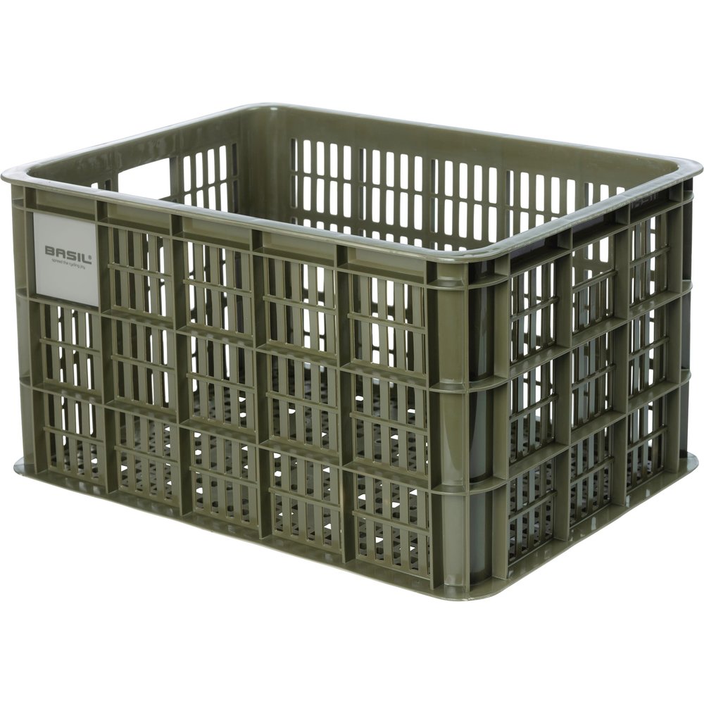 Basil Kunststof Fietskrat Large Groot Moss Green