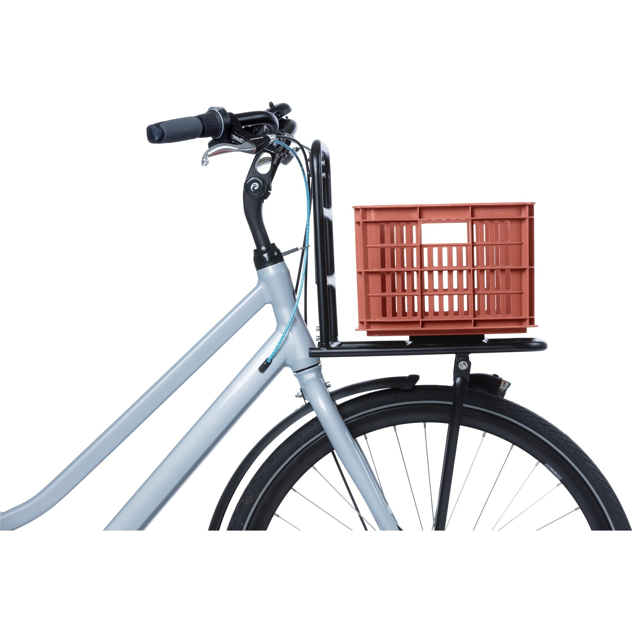 Kunststof Fietskrat Small klein Terra red