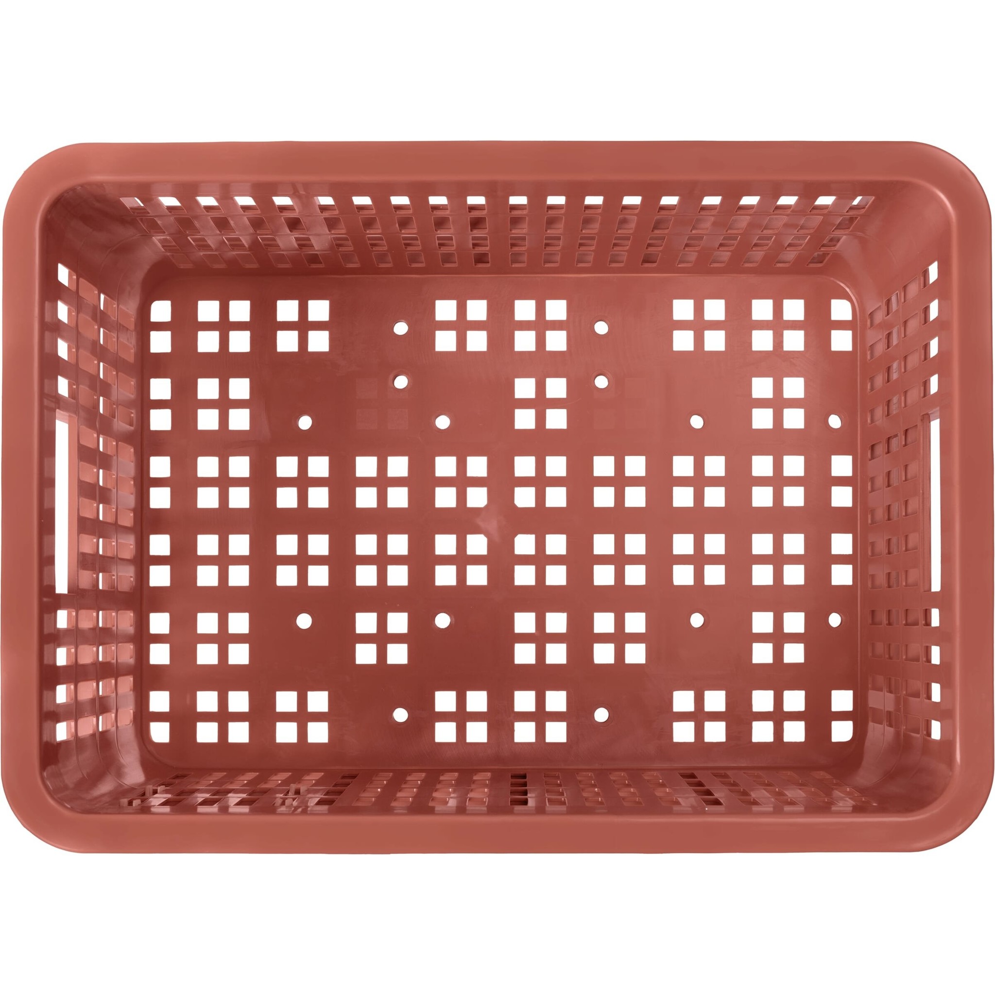 Kunststof Fietskrat Small klein Terra red